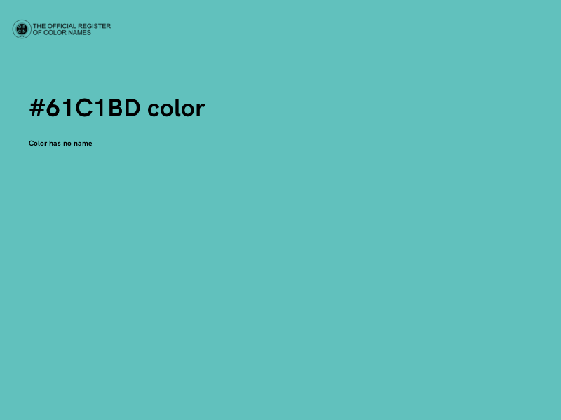 #61C1BD color image