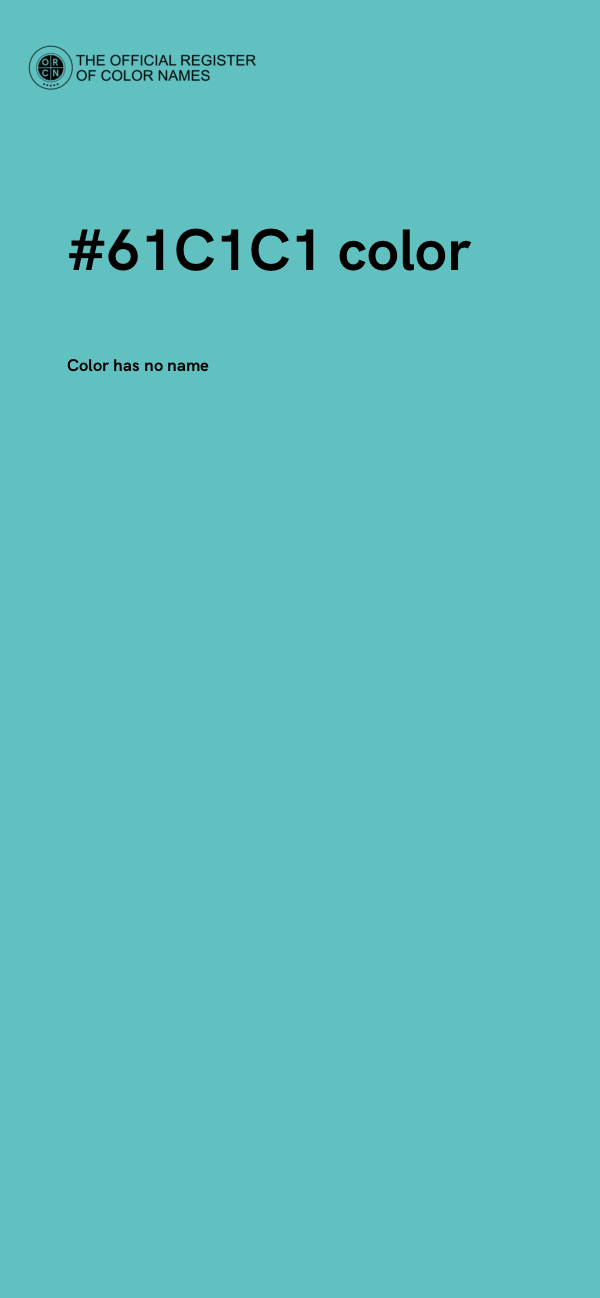#61C1C1 color image