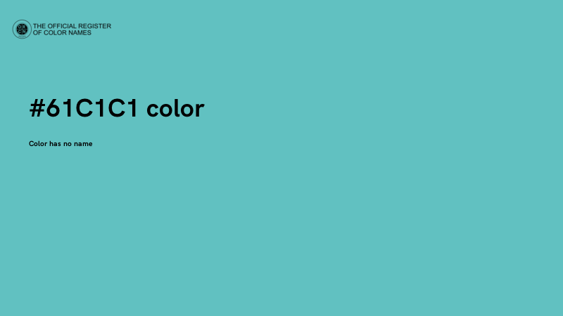 #61C1C1 color image
