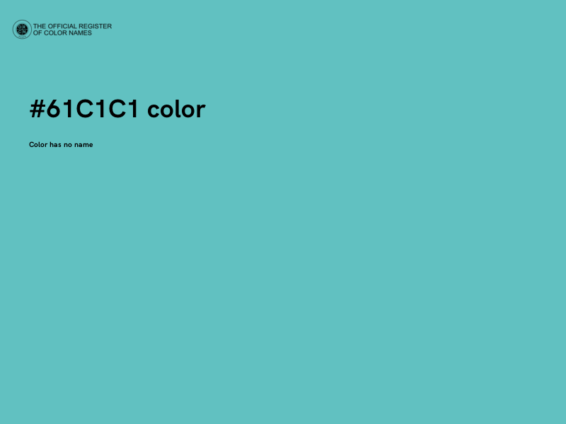 #61C1C1 color image