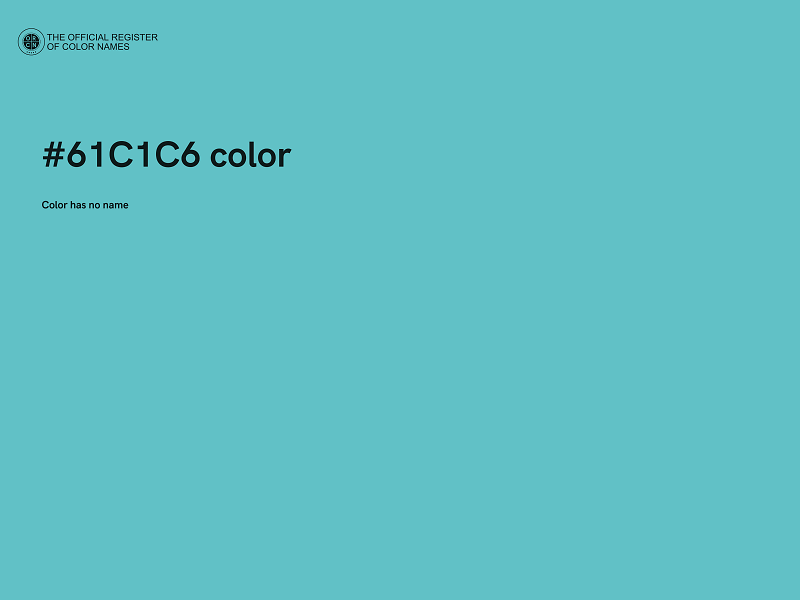 #61C1C6 color image