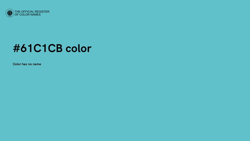 #61C1CB color image