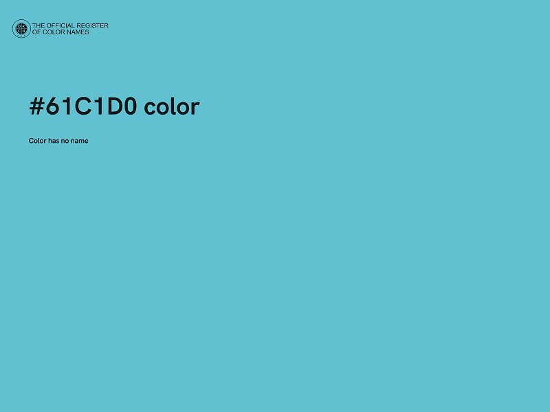 #61C1D0 color image