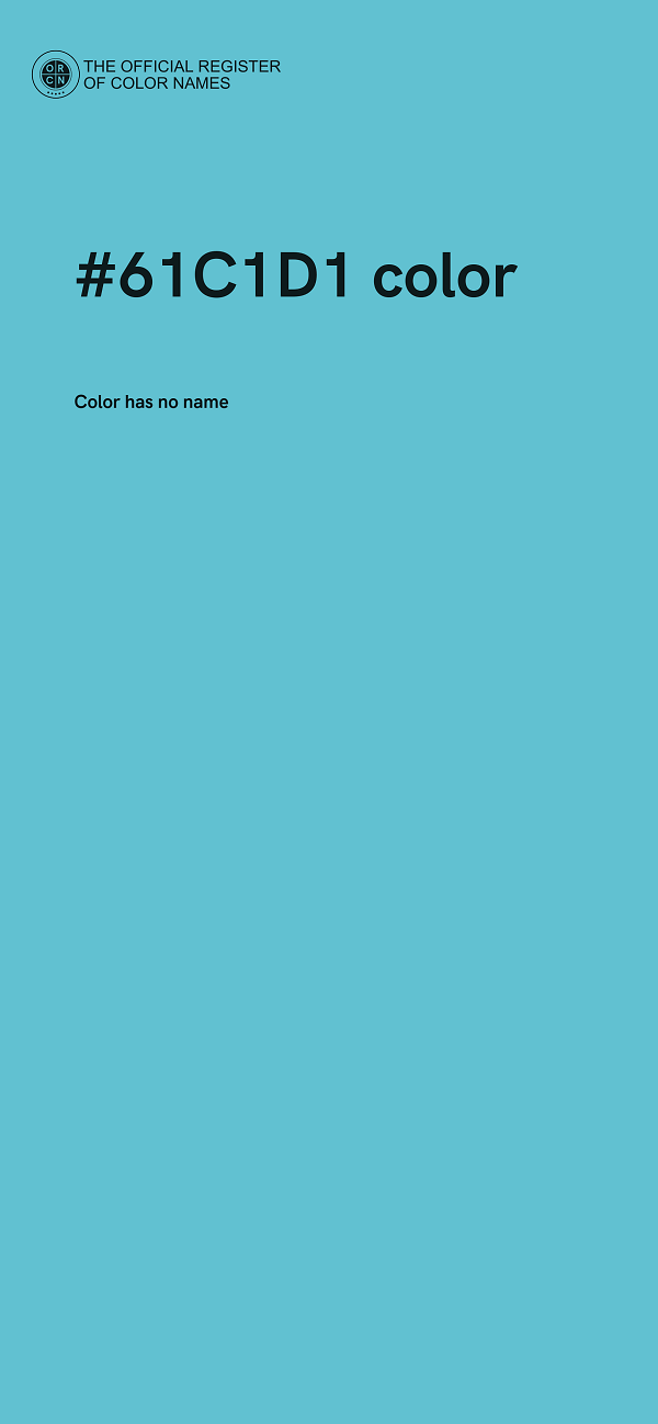 #61C1D1 color image