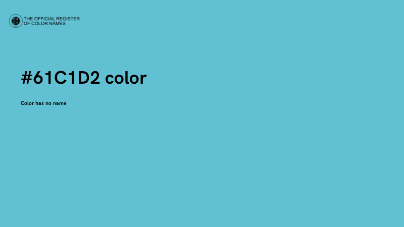 #61C1D2 color image