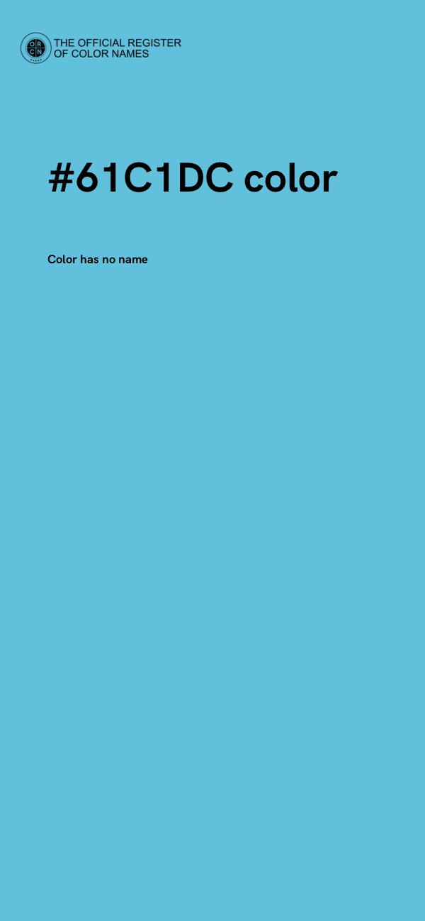 #61C1DC color image