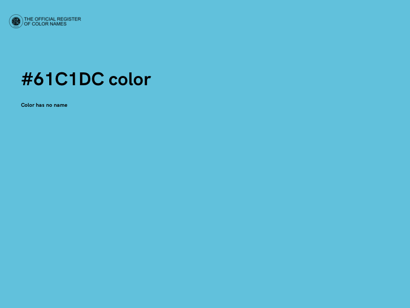 #61C1DC color image