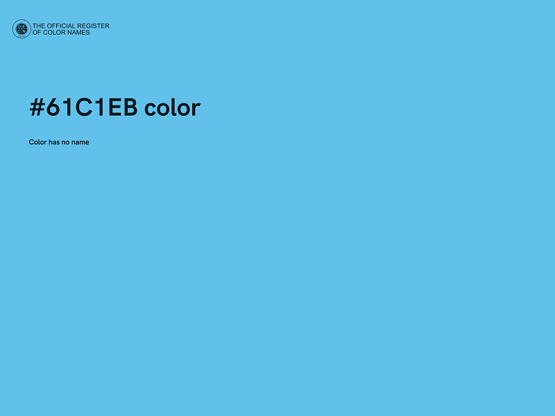 #61C1EB color image