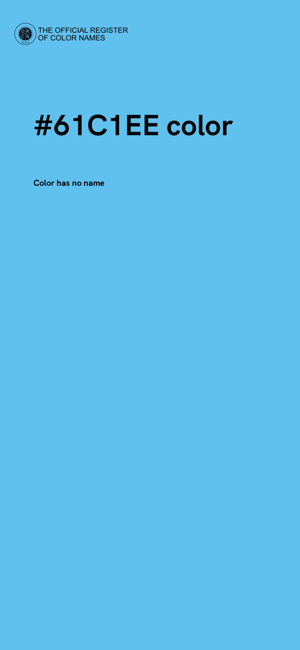 #61C1EE color image