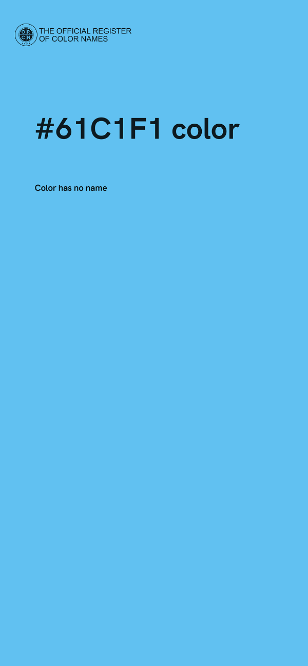 #61C1F1 color image