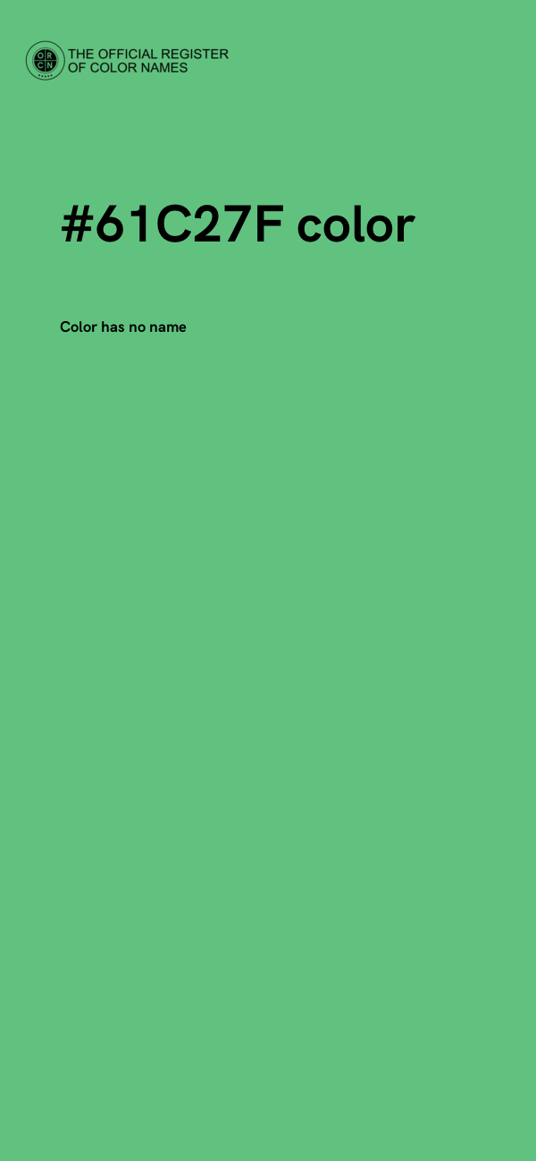 #61C27F color image