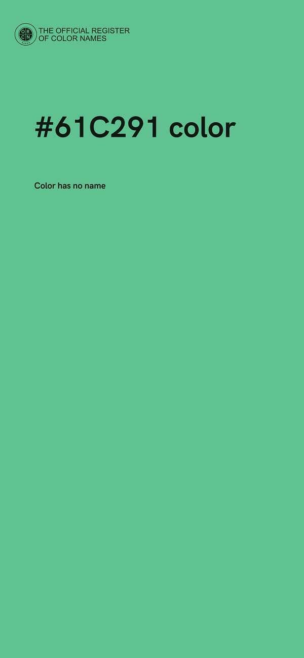 #61C291 color image