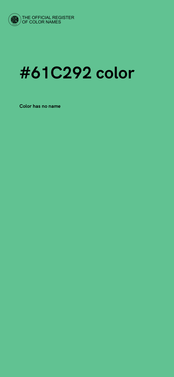 #61C292 color image