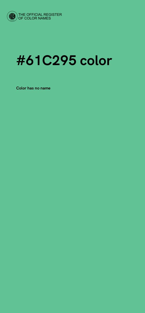 #61C295 color image