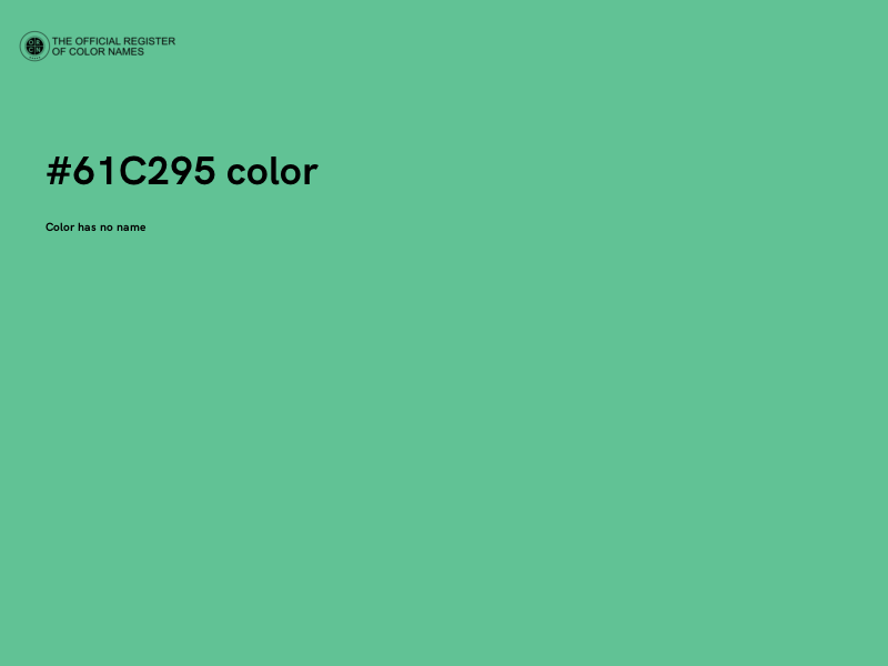 #61C295 color image