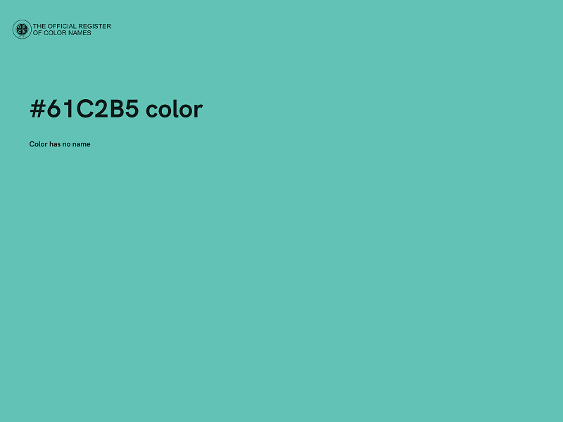 #61C2B5 color image