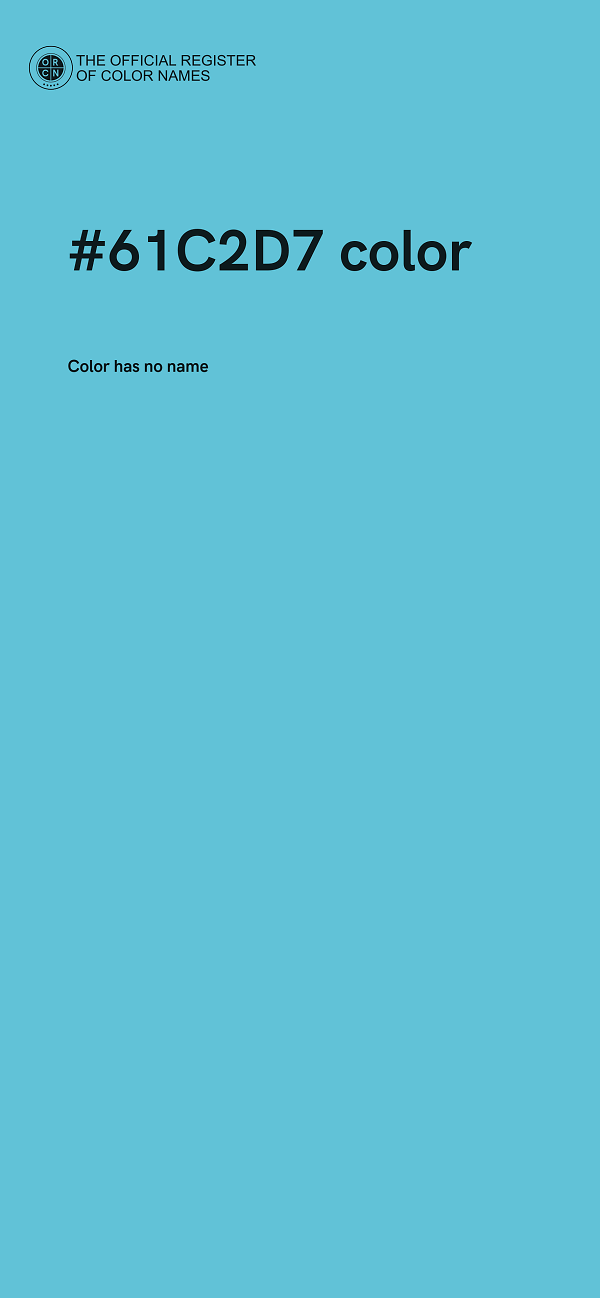 #61C2D7 color image