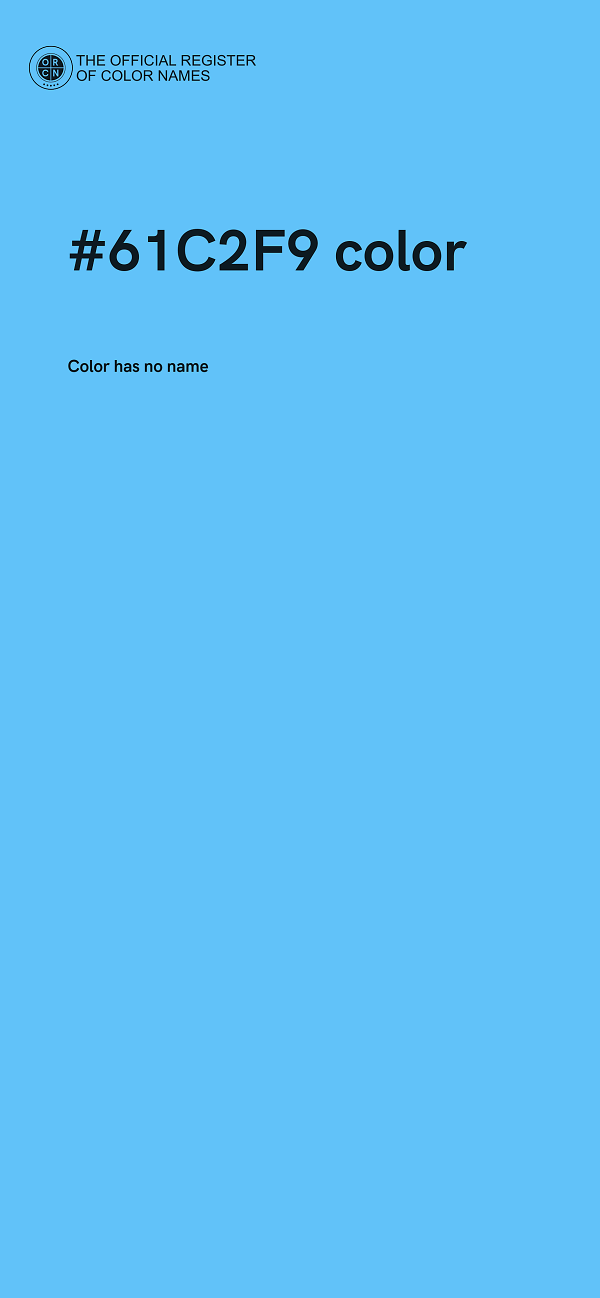 #61C2F9 color image