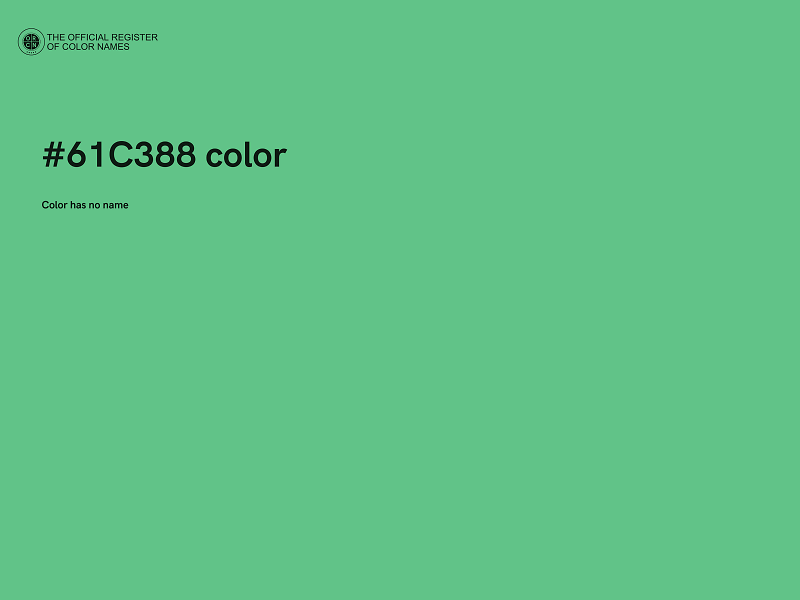 #61C388 color image