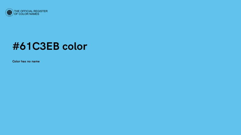 #61C3EB color image