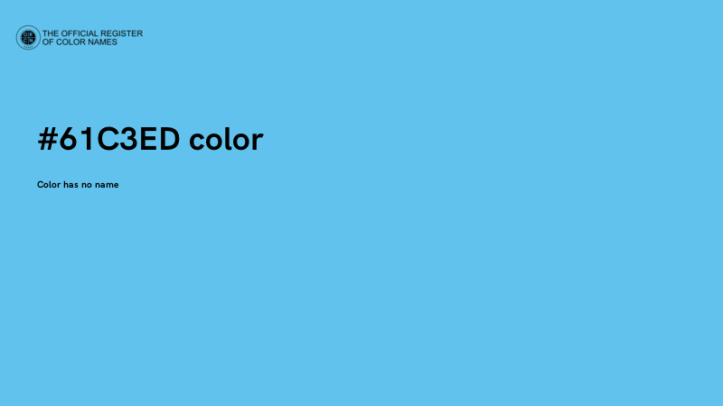 #61C3ED color image