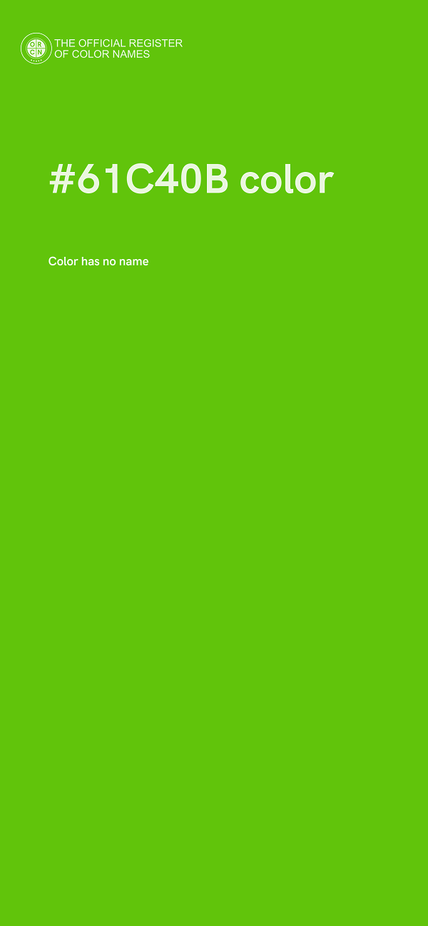 #61C40B color image