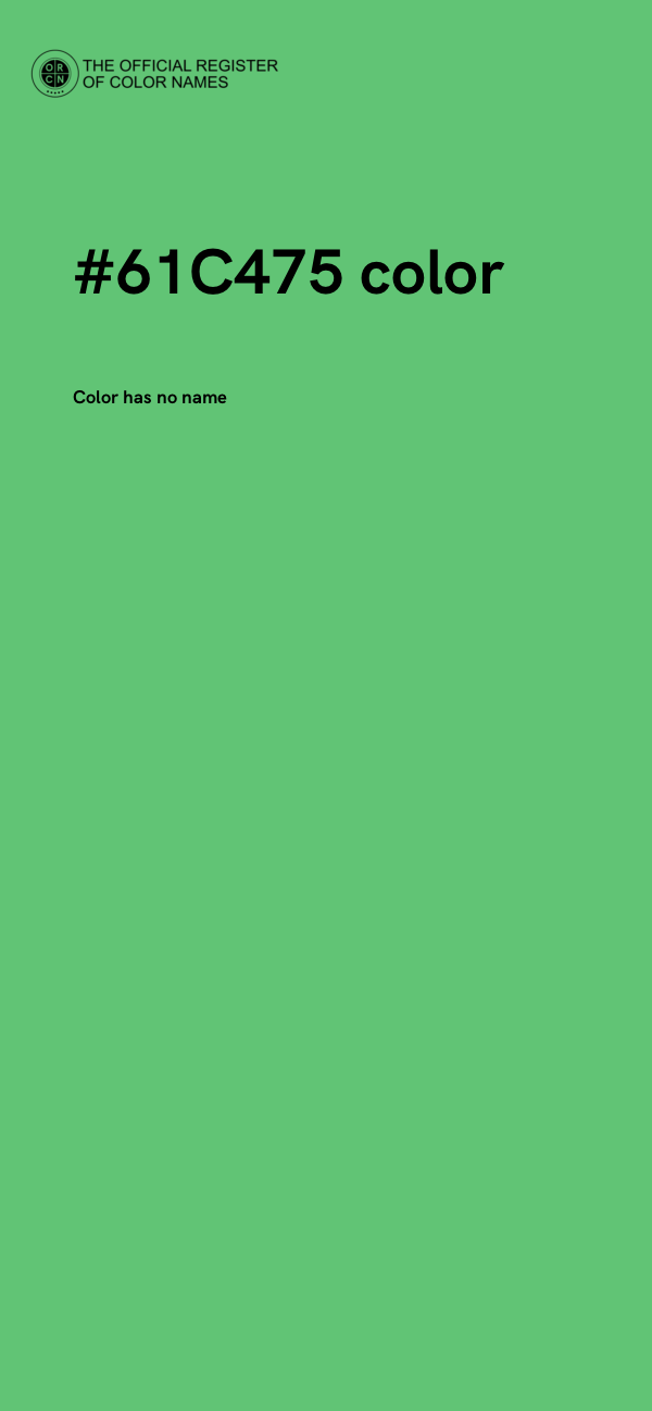 #61C475 color image