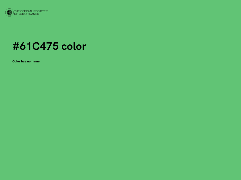 #61C475 color image