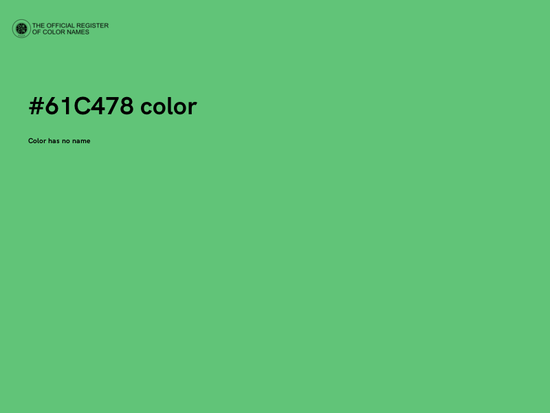 #61C478 color image