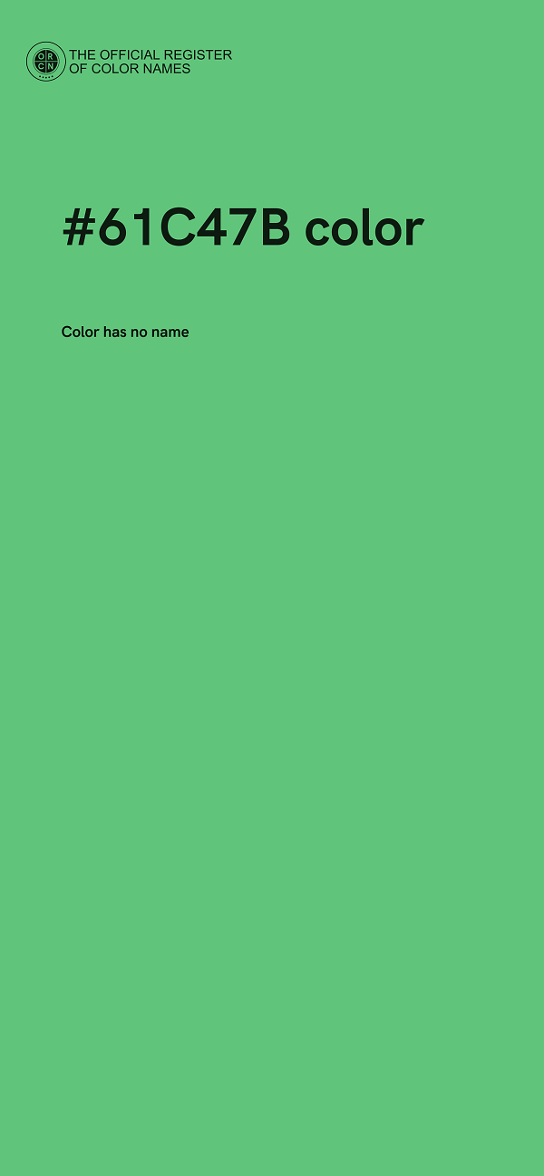 #61C47B color image