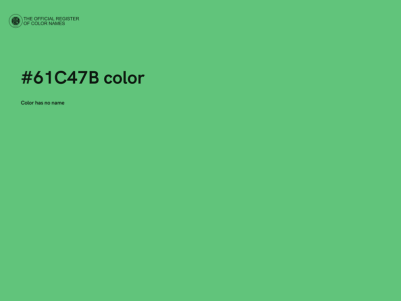 #61C47B color image