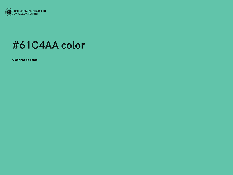 #61C4AA color image