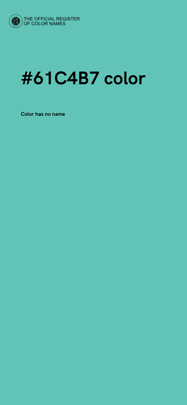 #61C4B7 color image
