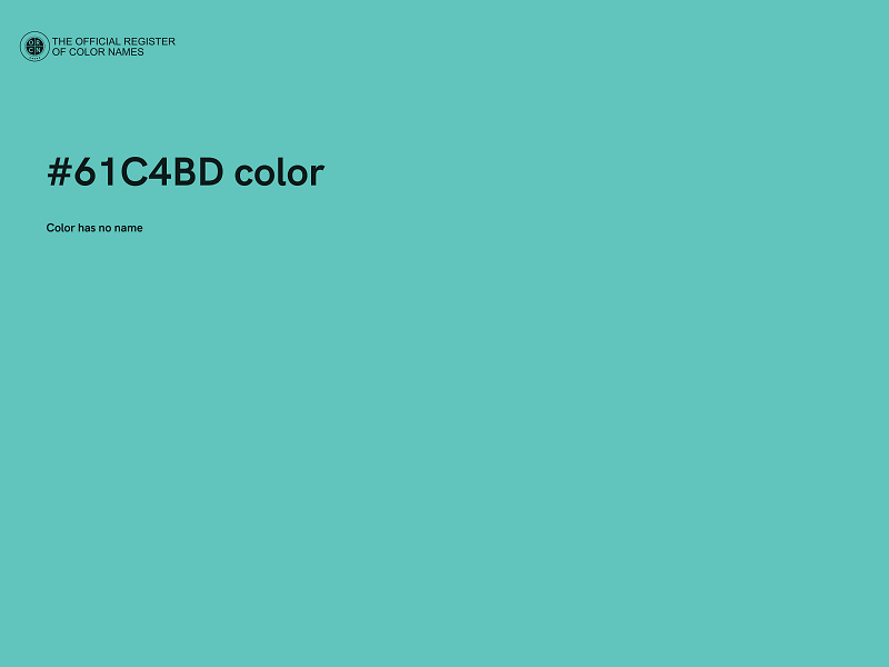 #61C4BD color image
