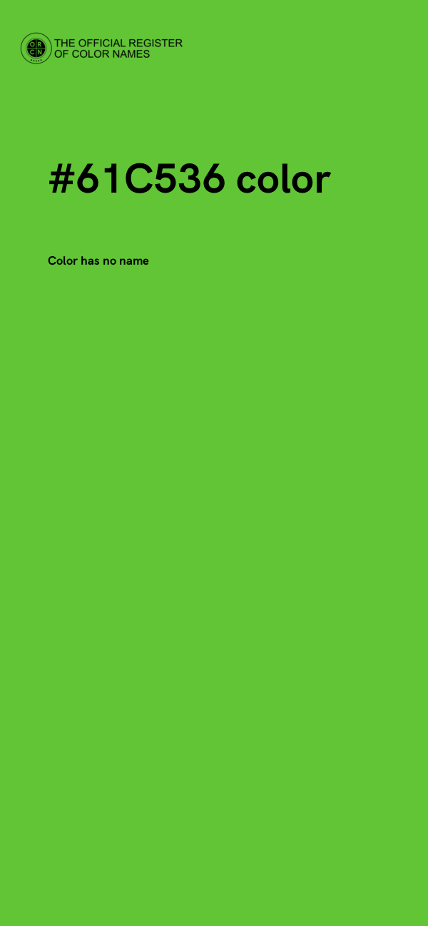 #61C536 color image