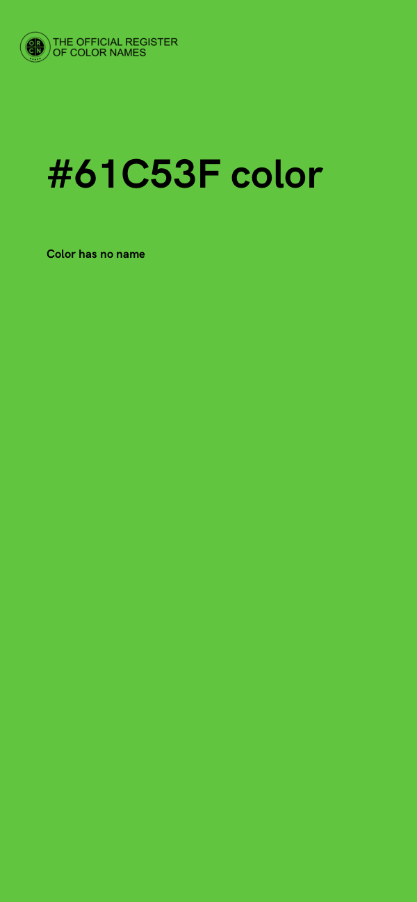 #61C53F color image