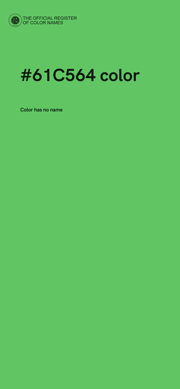 #61C564 color image