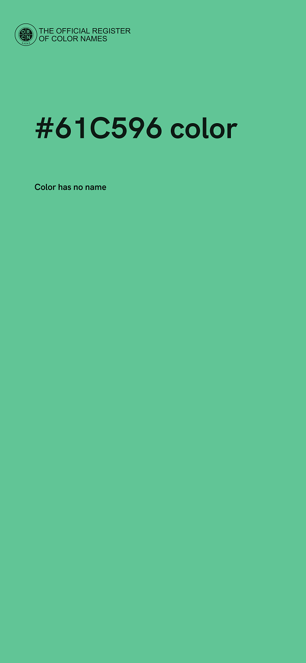#61C596 color image