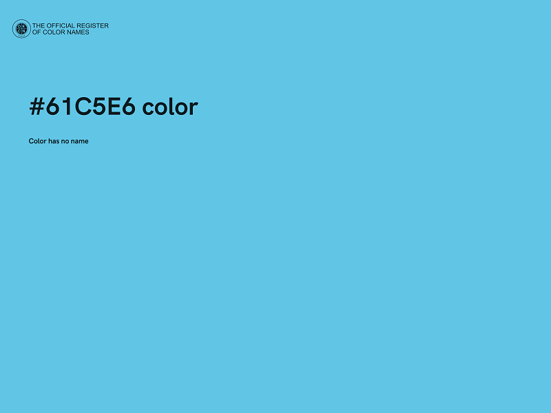 #61C5E6 color image