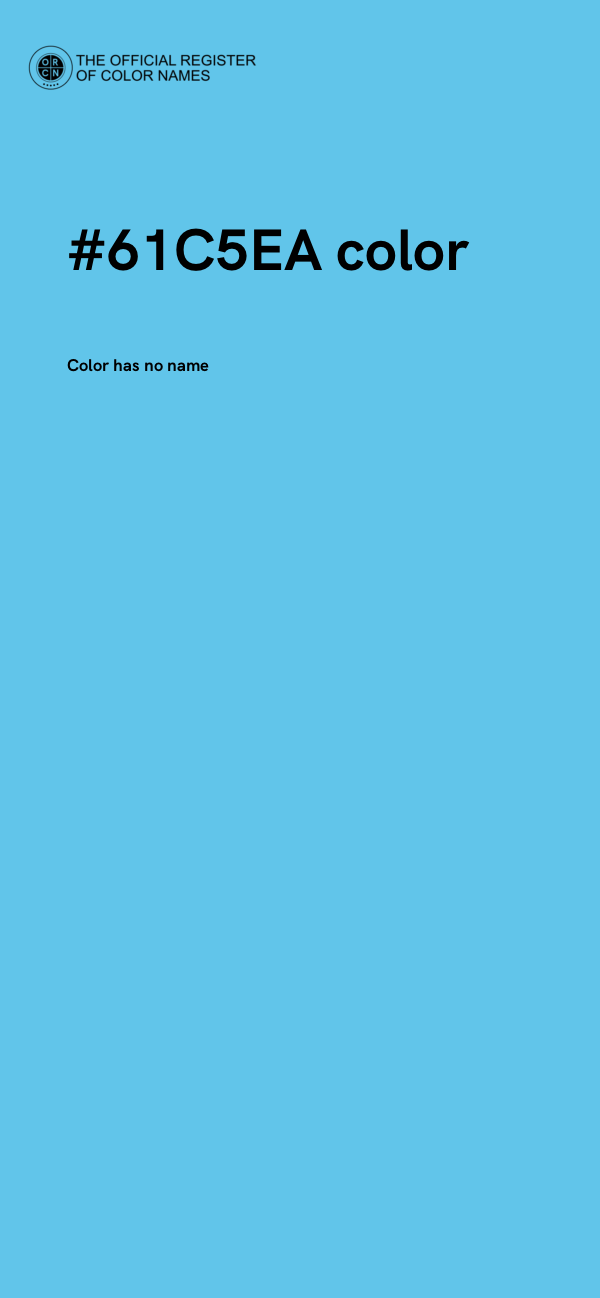 #61C5EA color image