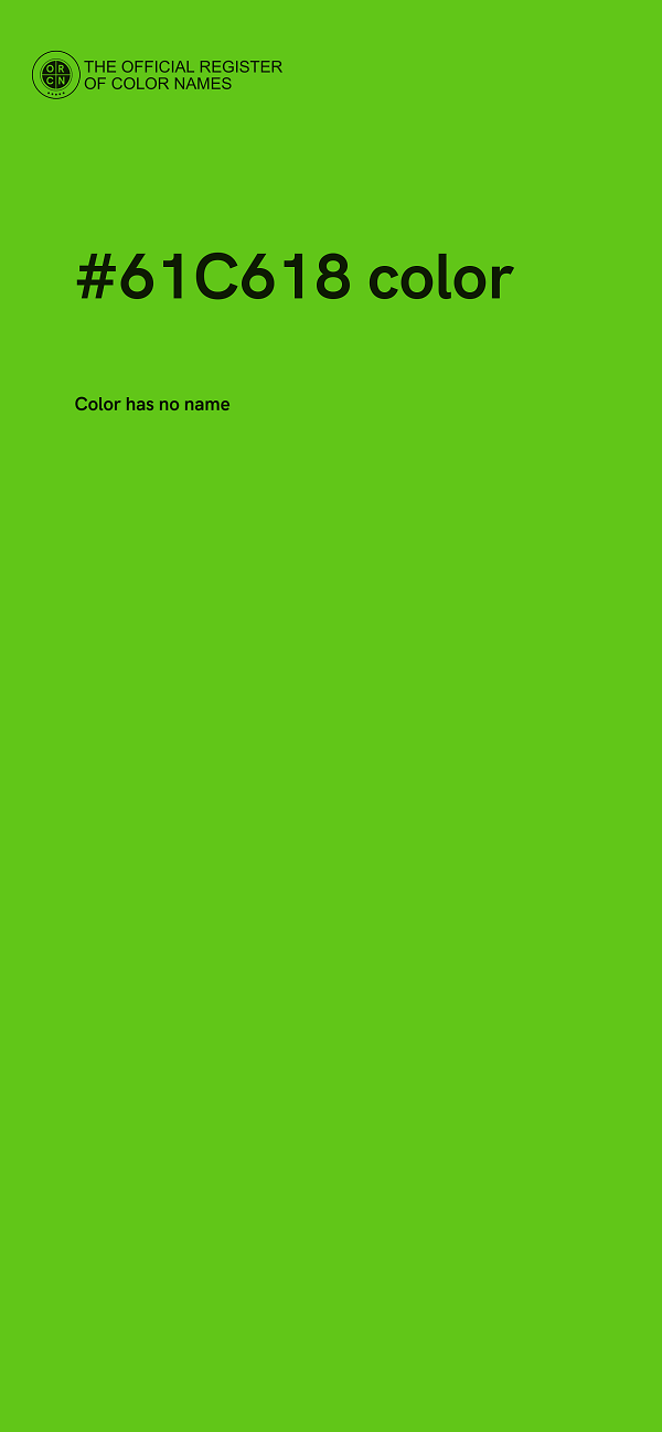 #61C618 color image