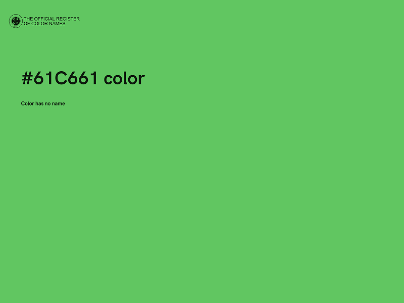 #61C661 color image