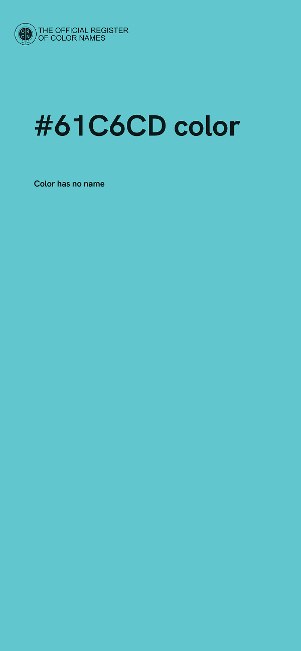 #61C6CD color image