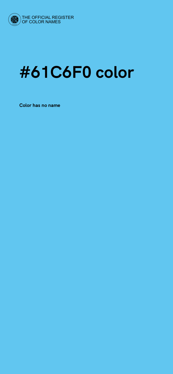 #61C6F0 color image