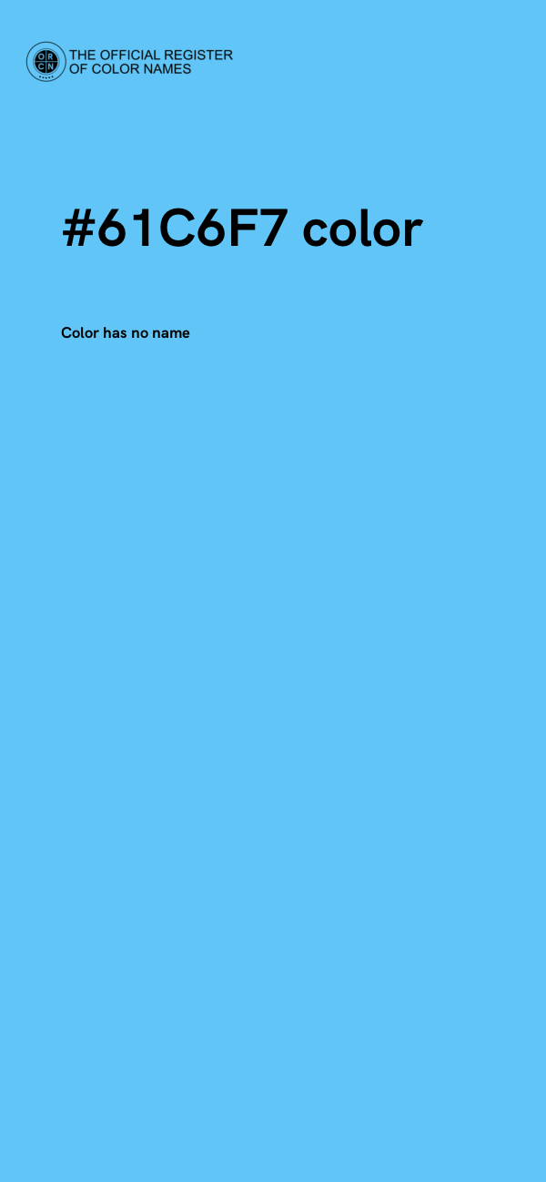 #61C6F7 color image