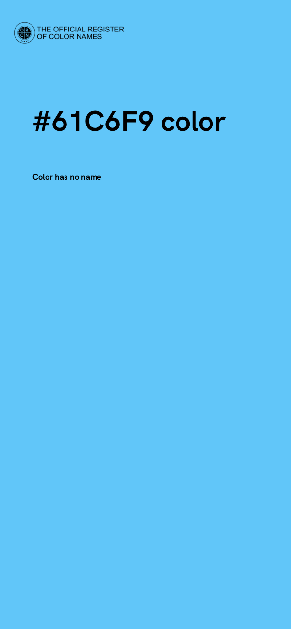 #61C6F9 color image