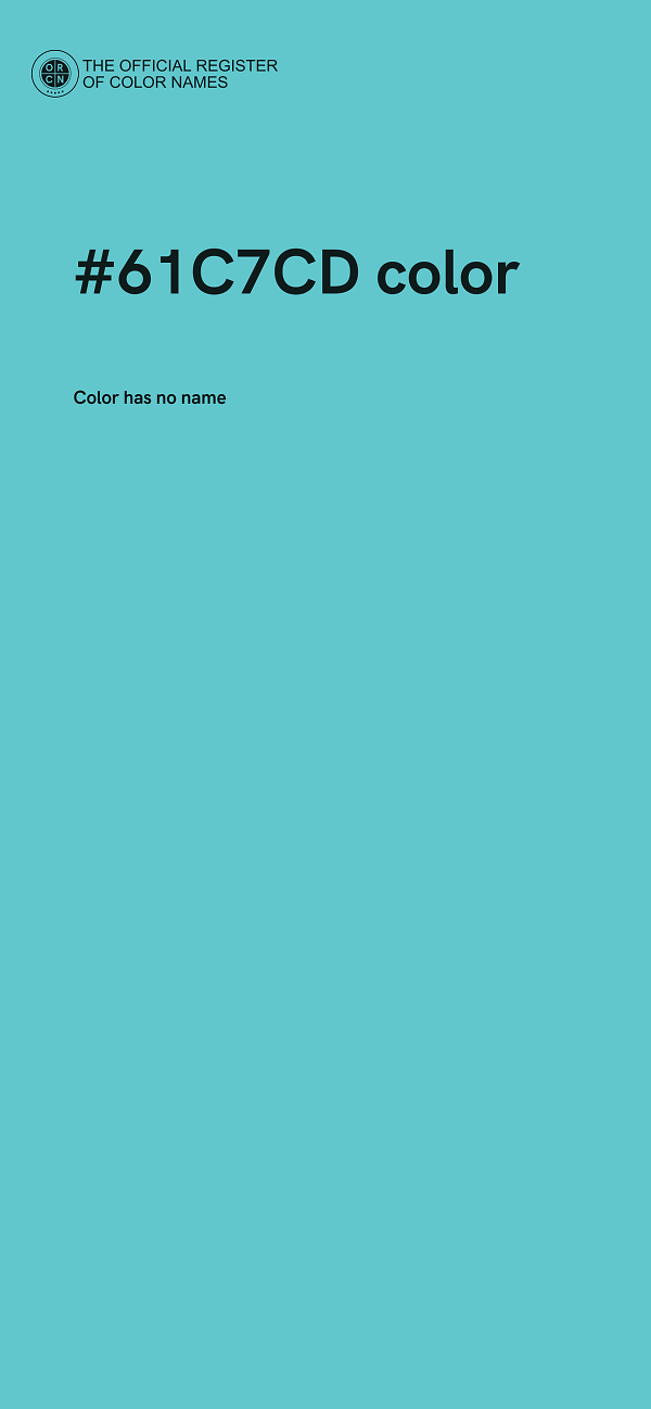 #61C7CD color image