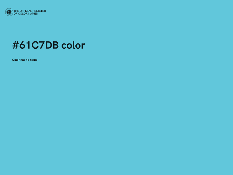 #61C7DB color image