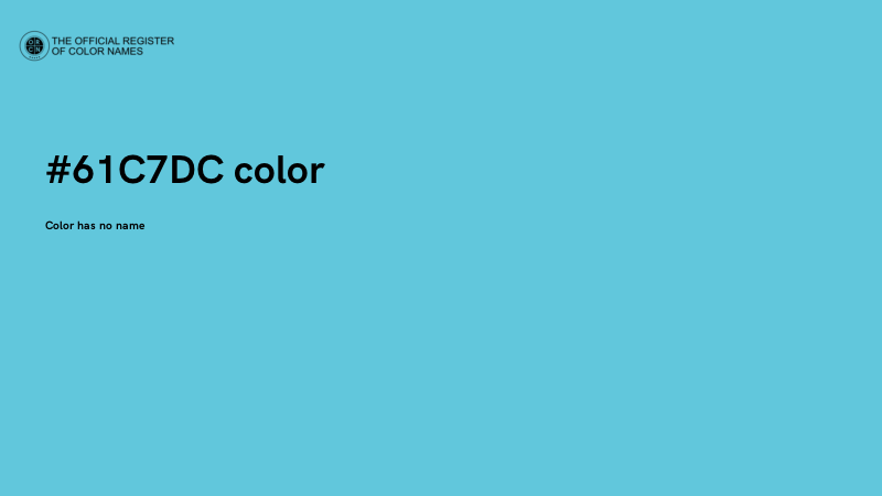#61C7DC color image