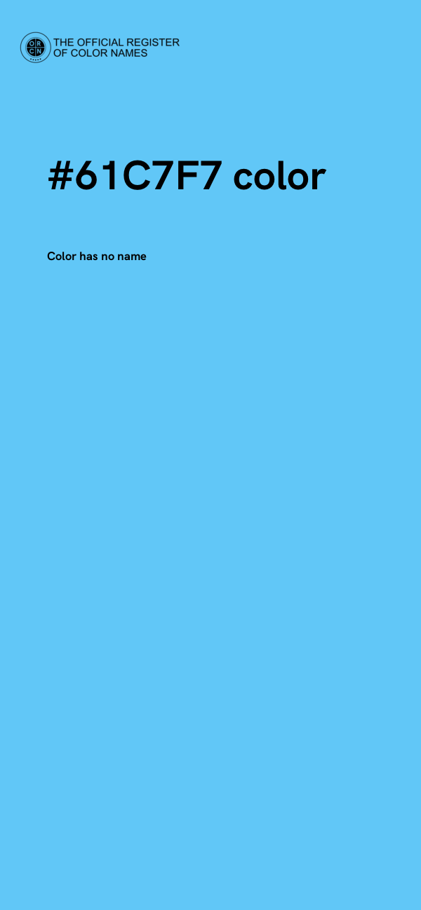 #61C7F7 color image